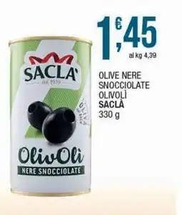 Sidis Olive nere snocciolate olivoli SACLÀ offerta