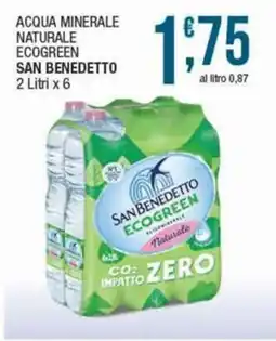 Sidis Acqua minerale naturale ecogreen SAN BENEDETTO offerta