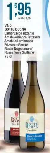 Sidis Vino BOTTE BUONA offerta