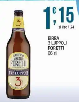 Sidis Birra 3 luppoli PORETTI offerta