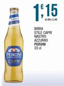 Sidis Birra stile capri nastro azzurro PERONI offerta