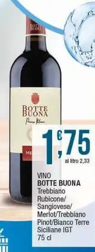 Sidis Vino BOTTE BUONA offerta
