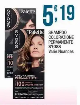Sidis Shampoo colorazione permanente SYOSS offerta
