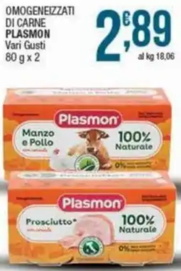 Sidis Omogeneizzati di carne PLASMON offerta