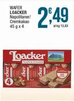 Sidis Wafer LOACKER offerta