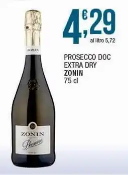 Sidis Prosecco doc extra dry ZONIN offerta