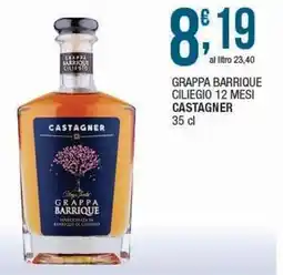Sidis Grappa barrique ciliegio 12 mesi CASTAGNER offerta
