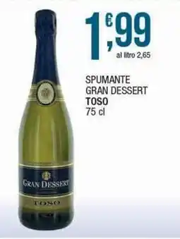 Sidis Spumante gran dessert TOSO offerta