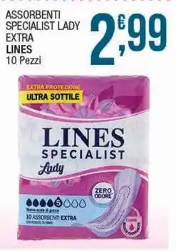 Sidis Assorbenti specialist lady extra LINES offerta