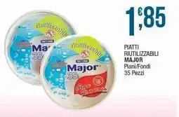 Sidis Piatti riutilizzabili MAJOR offerta