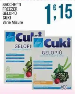 Sidis Sacchetti freezer gelopiù CUKI offerta