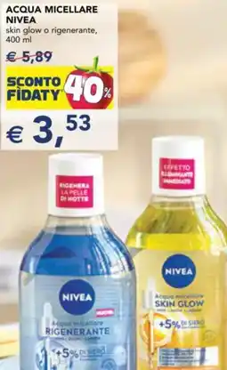 Esselunga Acqua micellare NIVEA offerta