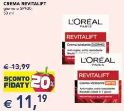 Esselunga Crema revitalift offerta