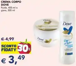 Esselunga Crema corpo DOVE offerta