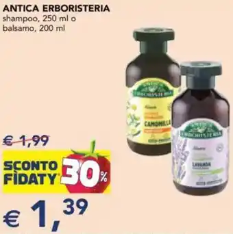 Esselunga ANTICA ERBORISTERIA shampoo o balsamo offerta