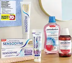 Esselunga Sulla linea dentifrici sensodyne e collutori PARODONTAX offerta