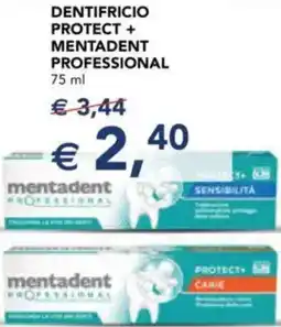 Esselunga Dentifricio protect + MENTADENT PROFESSIONAL offerta