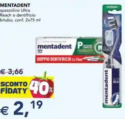 Esselunga MENTADENT spazzolino Ultra Reach o dentifricio offerta