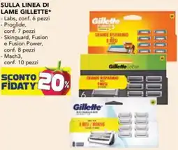 Esselunga Sulla linea di lame GILLETTE offerta