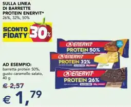 Esselunga Sulla linea di barrette protein ENERVIT offerta