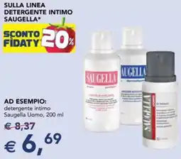 Esselunga Sulla linea detergente intimo SAUGELLA offerta