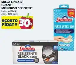 Esselunga Sulla linea di guanti monouso SPONTEX offerta