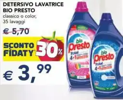 Esselunga Detersivo lavatrice BIO PRESTO offerta