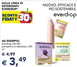 Esselunga Sulla linea di detergenti EVERDROP offerta