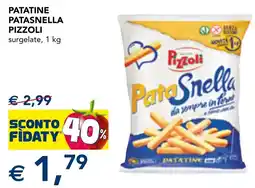 Esselunga Patatine patasnella PIZZOLI offerta