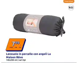 Action Lenzuolo in percalle con angoli La Maison Rêve offerta