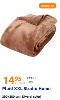 Action Plaid XXL Studio Home offerta