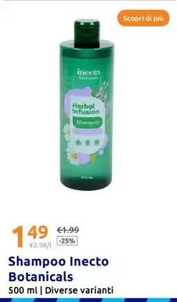 Action Shampoo Inecto Botanicals offerta