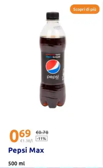 Action Pepsi Max offerta