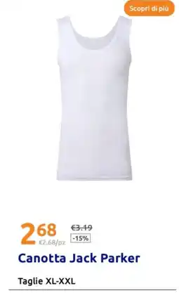 Action Canotta Jack Parker offerta