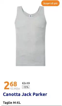 Action Canotta Jack Parker offerta