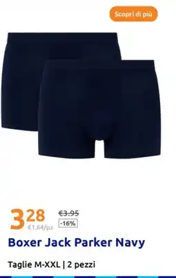 Action Boxer Jack Parker Navy offerta