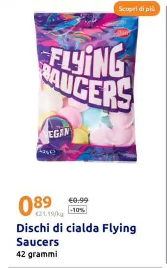 Action Dischi di cialda Flying Saucers offerta