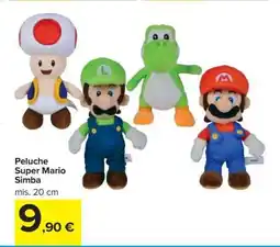 Carrefour Peluche Super Mario Simba offerta