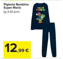 Carrefour Pigiama Bambino Super Mario offerta