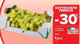 Carrefour Uva Bianca in Cassetta offerta