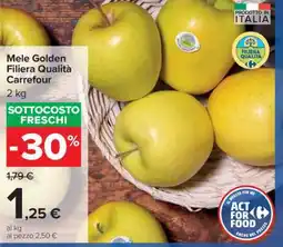 Carrefour Mele Golden Filiera Qualità Carrefour offerta