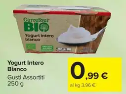 Carrefour YOGURT INTERO BIANCO offerta