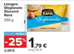 Carrefour Lasagne Sfogliavelo Giovanni Rana offerta