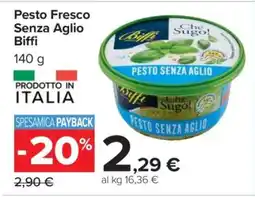 Carrefour Pesto Fresco Senza Aglio Biffi offerta