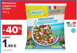 Carrefour Minestrone Leggerezza Orogel offerta