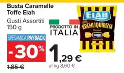 Carrefour Busta Caramelle Toffe Elah offerta