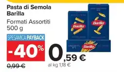 Carrefour PASTA DI SEMOLA BARILLA offerta
