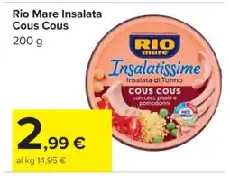 Carrefour Rio Mare Insalata Cous Cous offerta