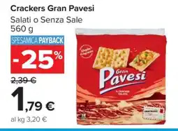 Carrefour CRACKERS GRAN PAVESI offerta