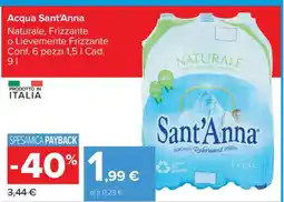 Carrefour ACQUA SANT'ANNA offerta